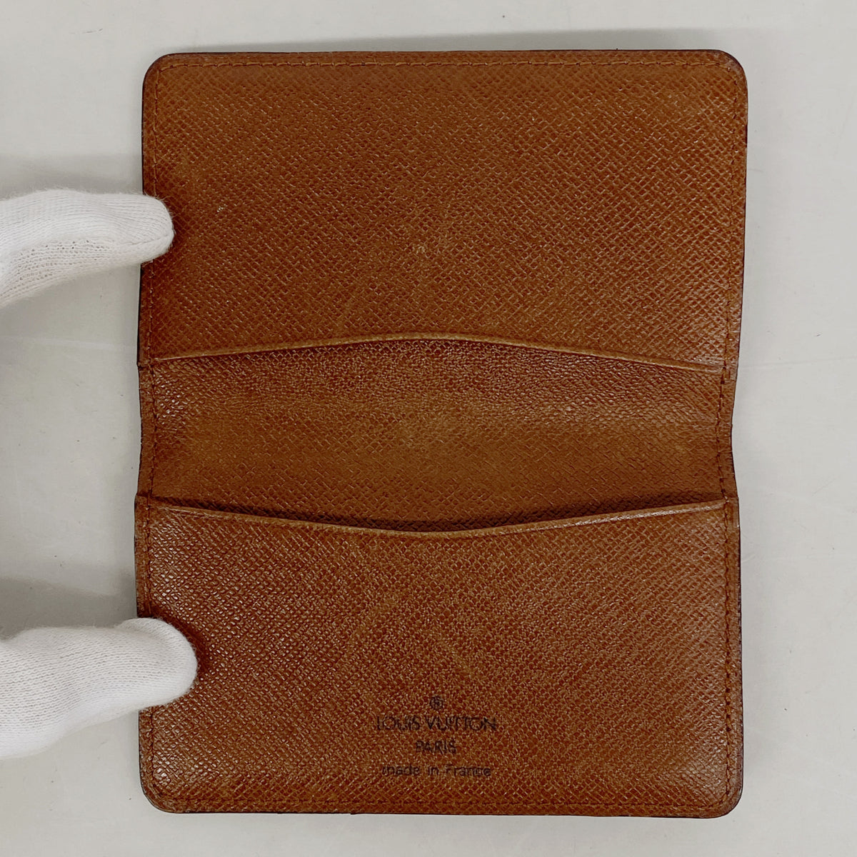 【6ke5401】ルイヴィトン カードケース モノグラム ポシェットカルトヴィジット M56362 ブラウン【中古】メンズ レディース ユニセックス