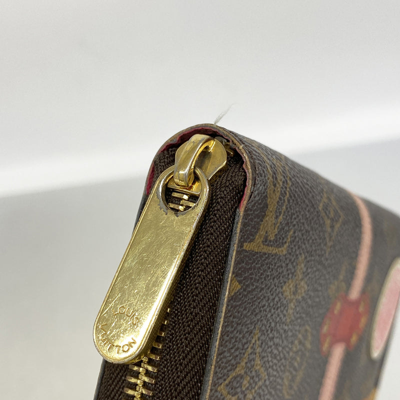【6ke5410】ルイヴィトン 長財布 モノグラムサマートランク ジッピーウォレット M62616 ブラウン【中古】レディース
