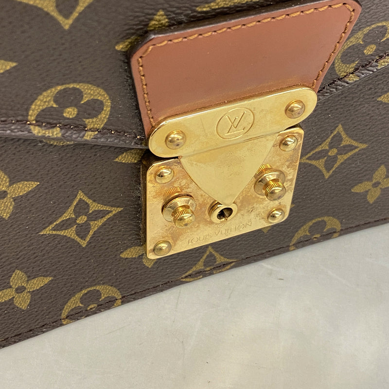 【6ke5458】ルイヴィトン ハンドバッグ モノグラム コンコルド M51190 ブラウン【中古】レディース
