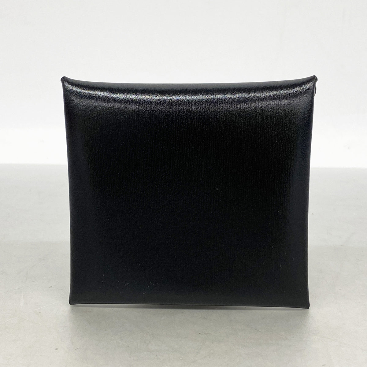 【6ke5463】エルメス コインケース バスティア ボックスカーフ ブラック シルバー金具 K刻印【中古】メンズ レディース ユニセックス