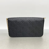 【6ke5464】ルイヴィトン ショルダーウォレット モノグラム・アンプラント ポシェットフェリシー M64064 ノワール【中古】レディース