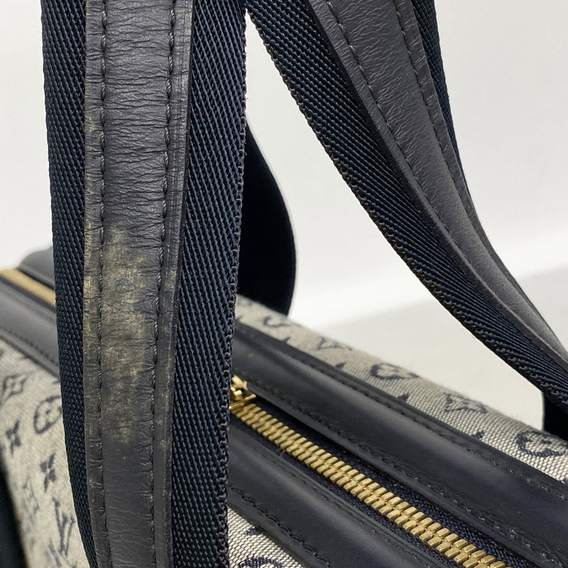 【6ke5471】ルイヴィトン ハンドバッグ モノグラム・ミニ ジョセフィーヌGM M92211 ブルー【中古】レディース