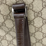 【6ke5489】グッチ トートバッグ GGスプリーム 114595 PVC ブラウン シルバー金具【中古】レディース