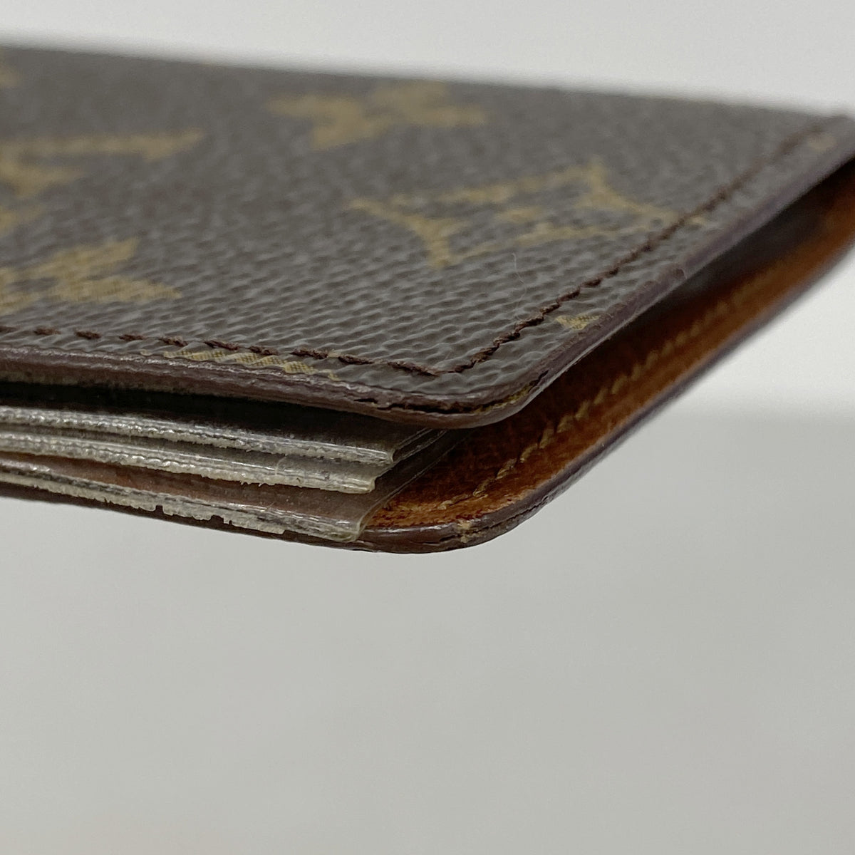 【6ke5501】ルイヴィトン カードケース モノグラム ポルトカルトクレディプレッシオン M60937 ブラウン【中古】メンズ レディース ユニセックス