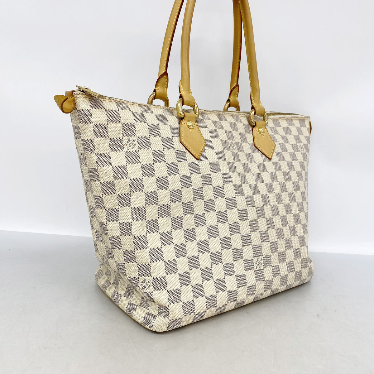 【6ke5511】ルイヴィトン ハンドバッグ ダミエ・アズール サレヤMM N51185 ホワイト【中古】レディース