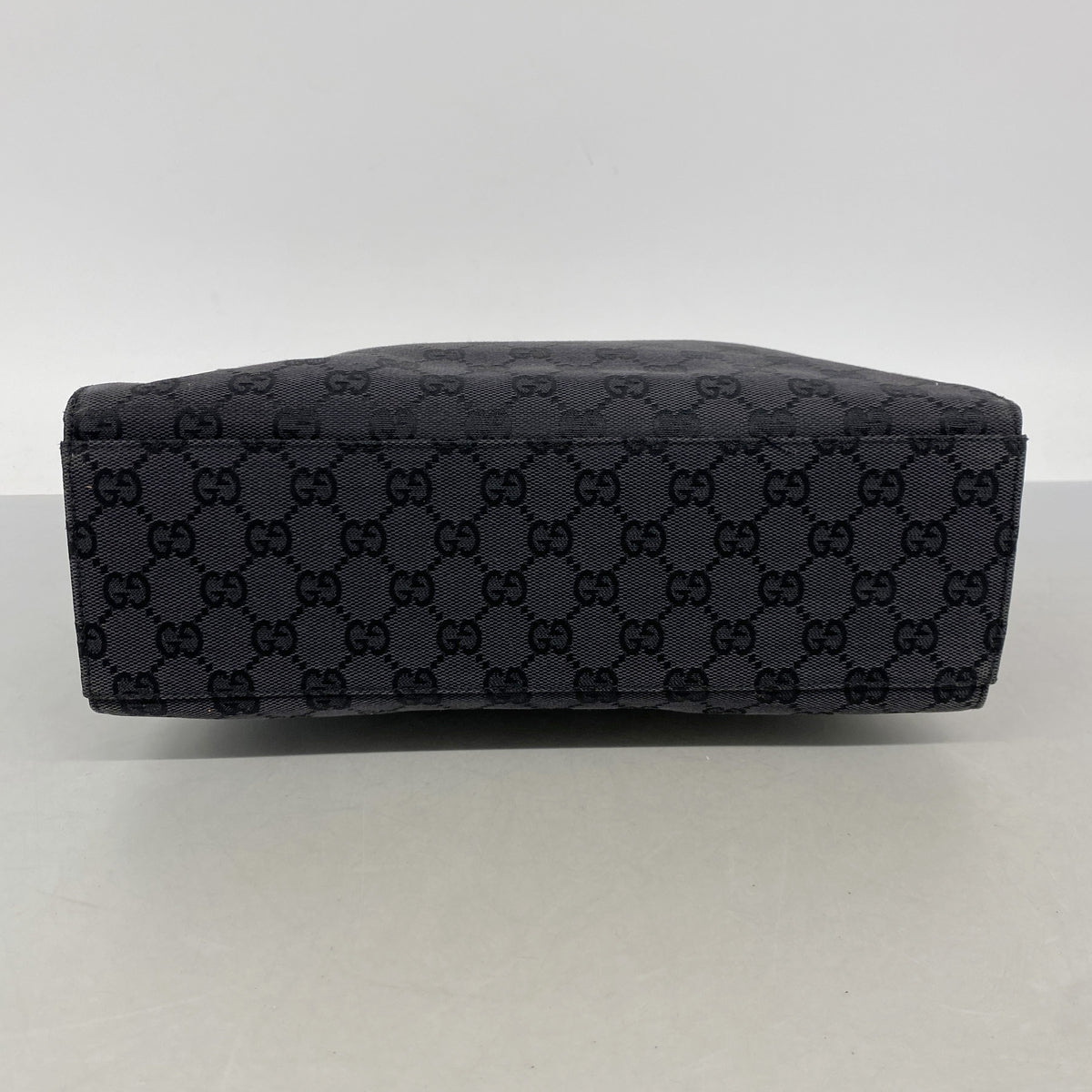 【6ke5567】グッチ ハンドバッグ GGキャンバス バンブー 002 1016 キャンバス ブラック シルバー金具【中古】レディース