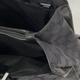 【6ke5567】グッチ ハンドバッグ GGキャンバス バンブー 002 1016 キャンバス ブラック シルバー金具【中古】レディース