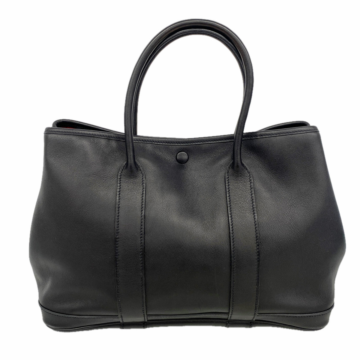 【6ke5568】エルメス トートバッグ ガーデンツイリーTPM ヴォーガリバー ブラック シルバー金具 □J刻印【中古】レディース