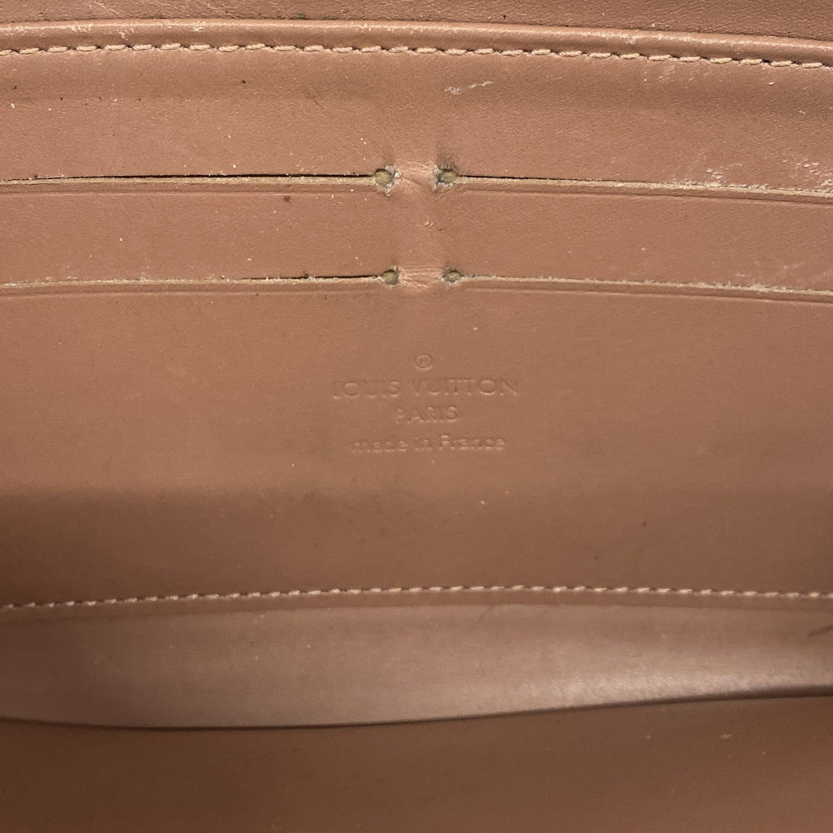 【6ke5574】ルイヴィトン 長財布 ヴェルニ ジッピーウォレット M91599 ローズヴェルール【中古】レディース