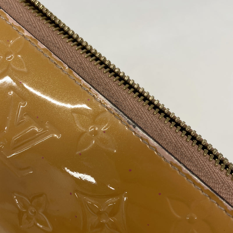 【6ke5574】ルイヴィトン 長財布 ヴェルニ ジッピーウォレット M91599 ローズヴェルール【中古】レディース