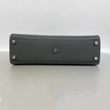 【6ke5575】フェンディ ハンドバッグ セレリア ピーカブー レザー グレー シルバー金具 2wayバッグ【中古】レディース