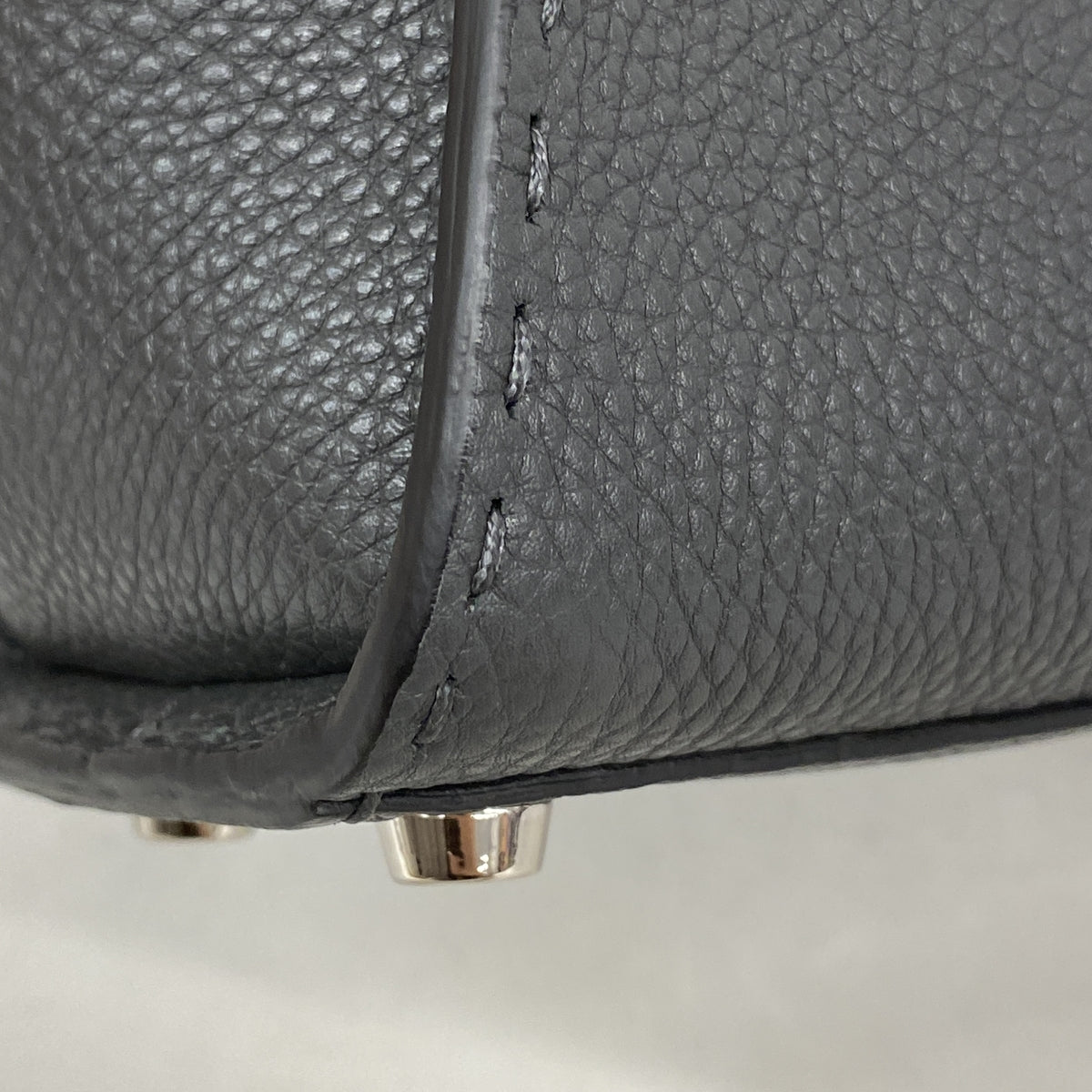 【6ke5575】フェンディ ハンドバッグ セレリア ピーカブー レザー グレー シルバー金具 2wayバッグ【中古】レディース