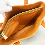 【6ke5632】セリーヌ トートバッグ マカダム PVC ブラウン ゴールド金具【中古】レディース