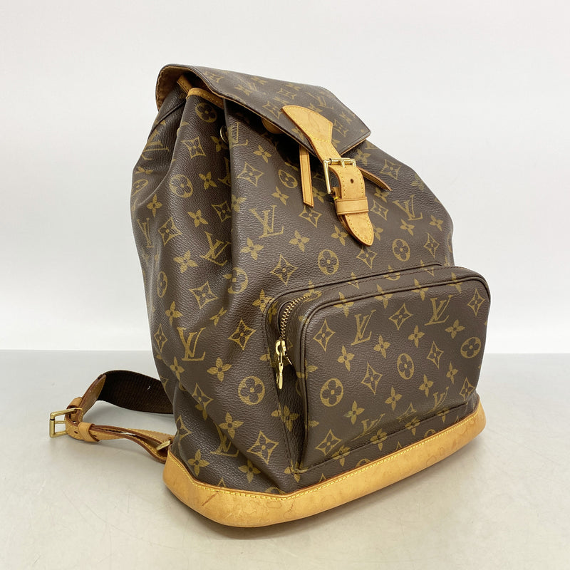 【6ke5635】ルイヴィトン リュック・デイパック モノグラム モンスリGM M51135 ブラウン【中古】レディース