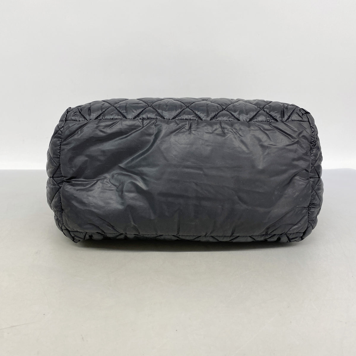 【6ke5688】シャネル トートバッグ コココクーン ナイロン ブラック シルバー金具【中古】レディース