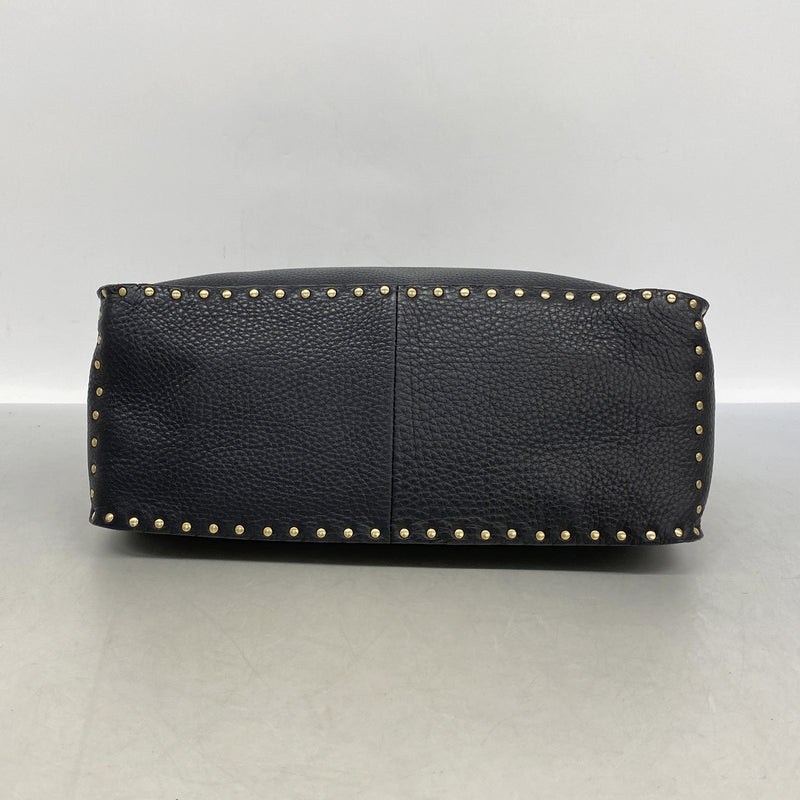 【6ke5737】セリーヌ ハンドバッグ ブギー レザー ブラック ゴールド金具【中古】レディース