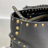 【6ke5737】セリーヌ ハンドバッグ ブギー レザー ブラック ゴールド金具【中古】レディース