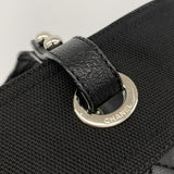 【6ke5759】シャネル トートバッグ パリビアリッツ レザー ブラック シルバー金具【中古】レディース