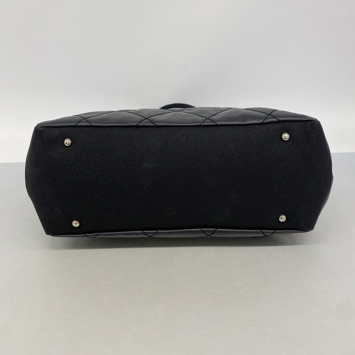 【6ke5759】シャネル トートバッグ パリビアリッツ レザー ブラック シルバー金具【中古】レディース