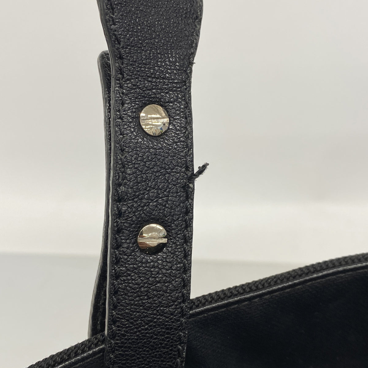 【6ke5759】シャネル トートバッグ パリビアリッツ レザー ブラック シルバー金具【中古】レディース