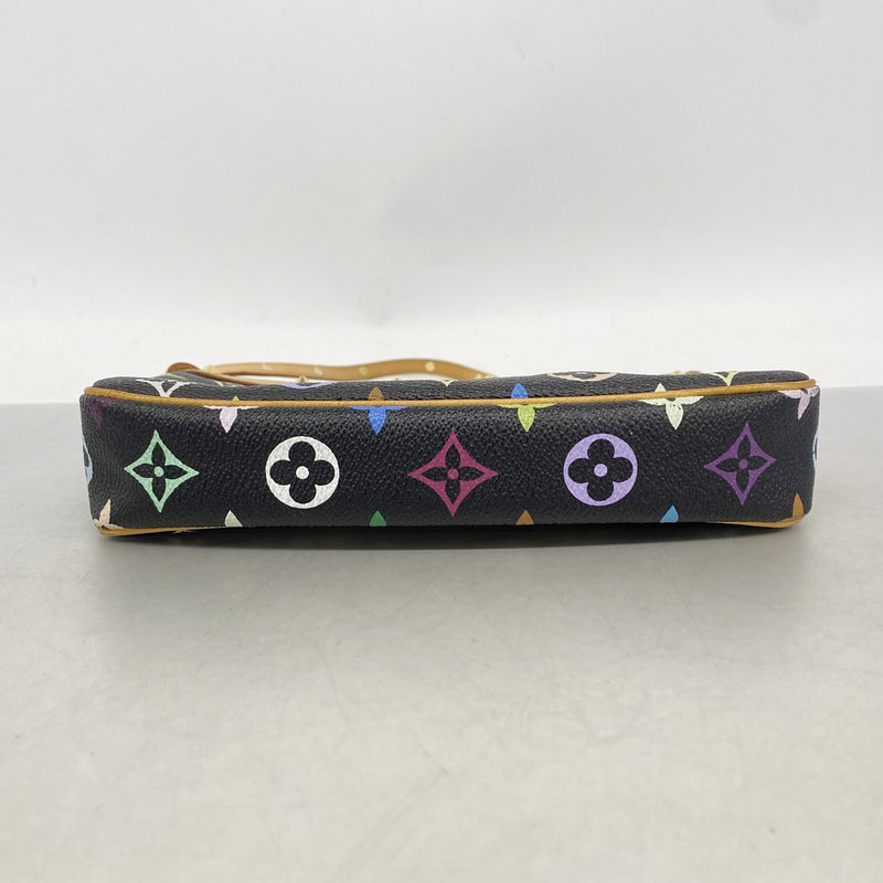 【6ke5794】ルイヴィトン ポーチ モノグラム・マルチカラー ポシェットアクセソワール M92648 ノワール【中古】レディース