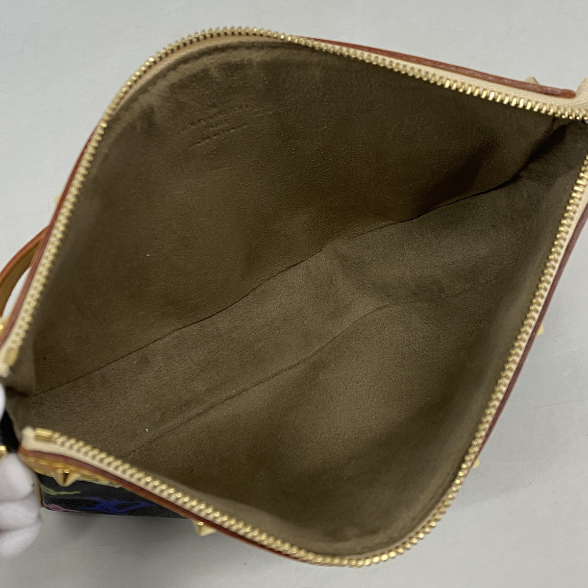 【6ke5794】ルイヴィトン ポーチ モノグラム・マルチカラー ポシェットアクセソワール M92648 ノワール【中古】レディース