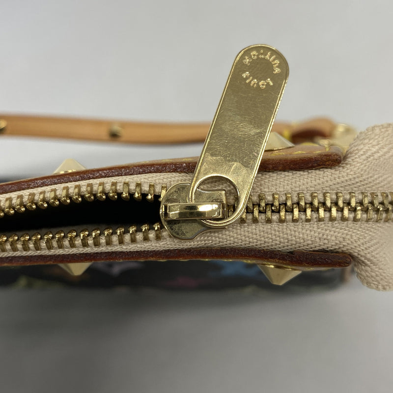 【6ke5794】ルイヴィトン ポーチ モノグラム・マルチカラー ポシェットアクセソワール M92648 ノワール【中古】レディース