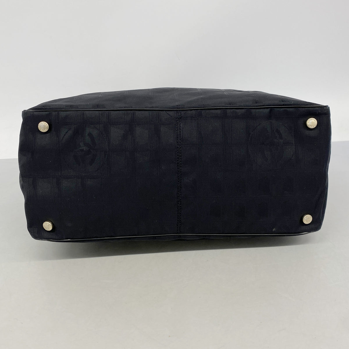 【6ke5797】シャネル トートバッグ ニュートラベル ナイロン ブラック ゴールド金具【中古】レディース