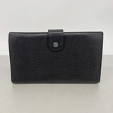 【6ke5798】シャネル 長財布 キャビアスキン ブラック ゴールド金具【中古】レディース