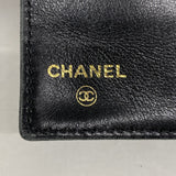 【6ke5798】シャネル 長財布 キャビアスキン ブラック ゴールド金具【中古】レディース