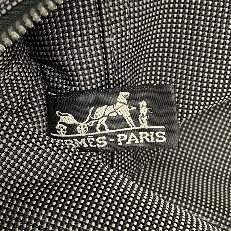 【6ke5799】エルメス トートバッグ エールラインPM ナイロン グレー シルバー金具【中古】レディース