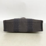 【6ke5799】エルメス トートバッグ エールラインPM ナイロン グレー シルバー金具【中古】レディース