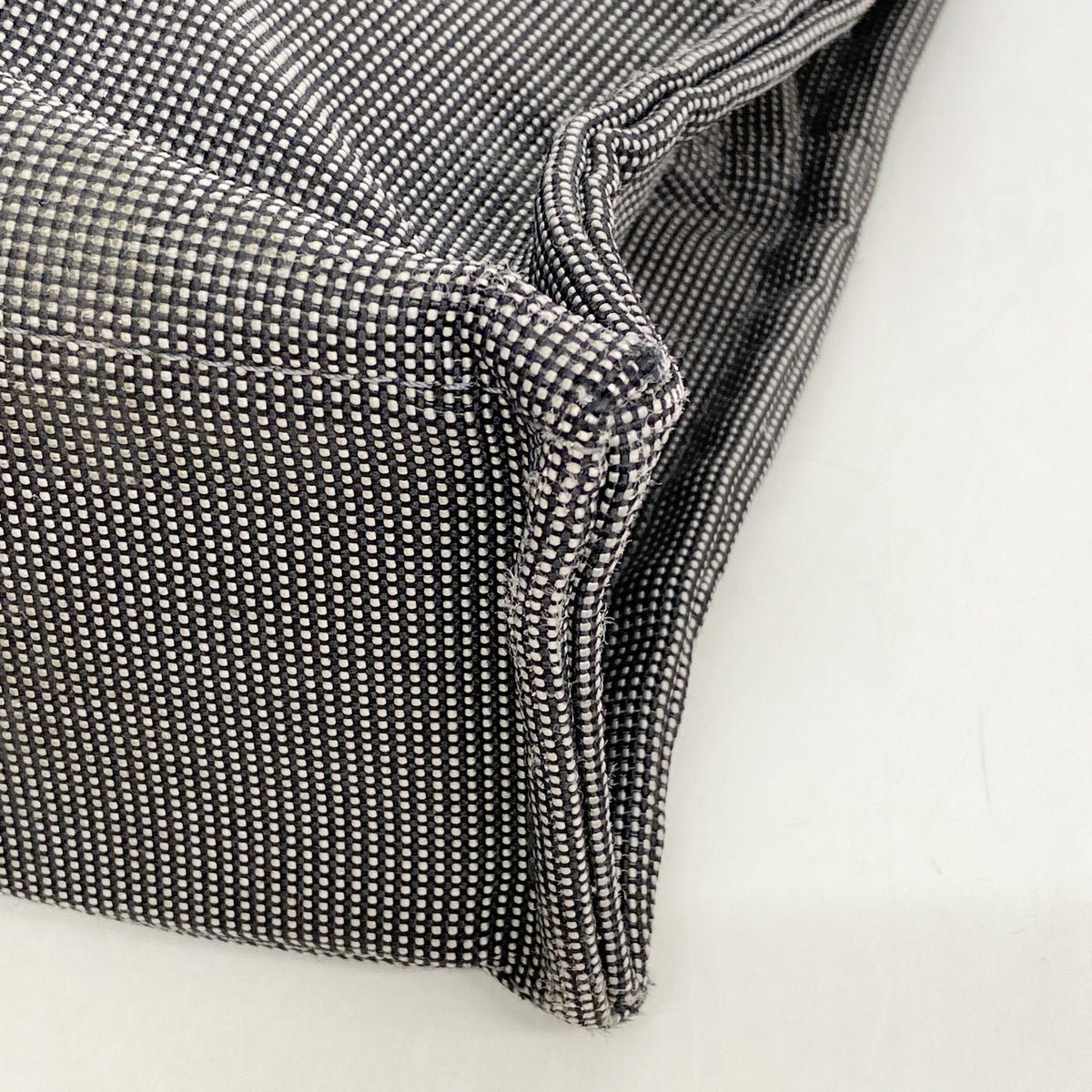 【6ke5799】エルメス トートバッグ エールラインPM ナイロン グレー シルバー金具【中古】レディース