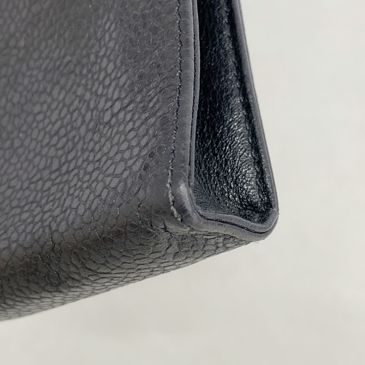 【6ke5800】シャネル シガレットケース キャビアスキン ブラック ゴールド金具【中古】メンズ レディース ユニセックス