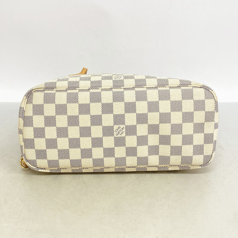 【6ke5802】ルイヴィトン トートバッグ ダミエ・アズール ネヴァーフルPM N51110 ホワイト【中古】レディース