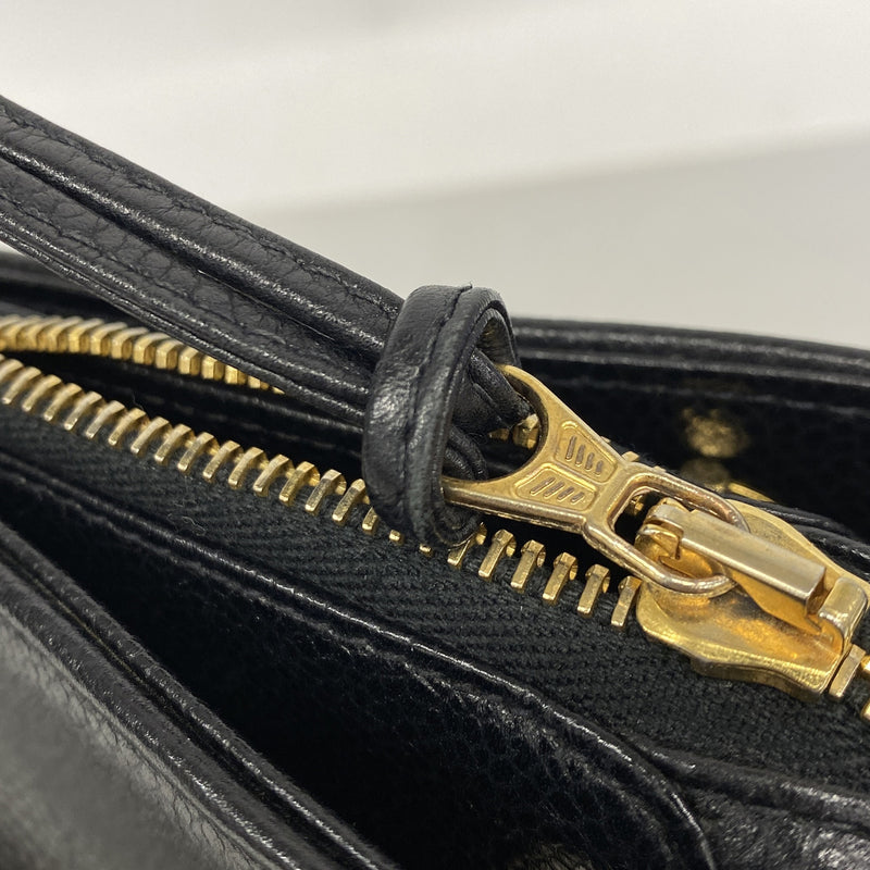 【6ke5856】シャネル ショルダーバッグ チェーンショルダー キャビアスキン ブラック ゴールド金具【中古】レディース