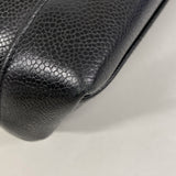 【6ke5856】シャネル ショルダーバッグ チェーンショルダー キャビアスキン ブラック ゴールド金具【中古】レディース