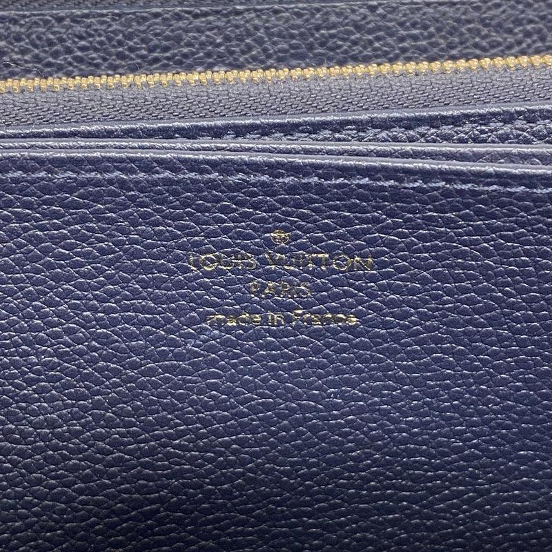 【6ke5879】ルイヴィトン 長財布 モノグラム・アンプラント ジッピーウォレット M62121 マリーヌルージュ【中古】レディース