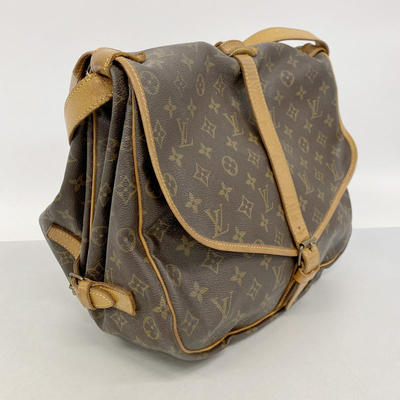 【6ke5901】ルイヴィトン ショルダーバッグ モノグラム ソミュール35 M42254 ブラウン【中古】レディース