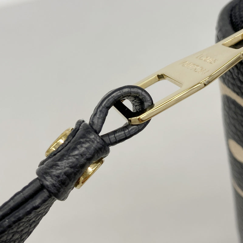 【6ke5906】ルイヴィトン 長財布 モノグラム・アンプラント バイカラー ジッピーウォレット M80481 ブラック ベージュ【中古】レディース