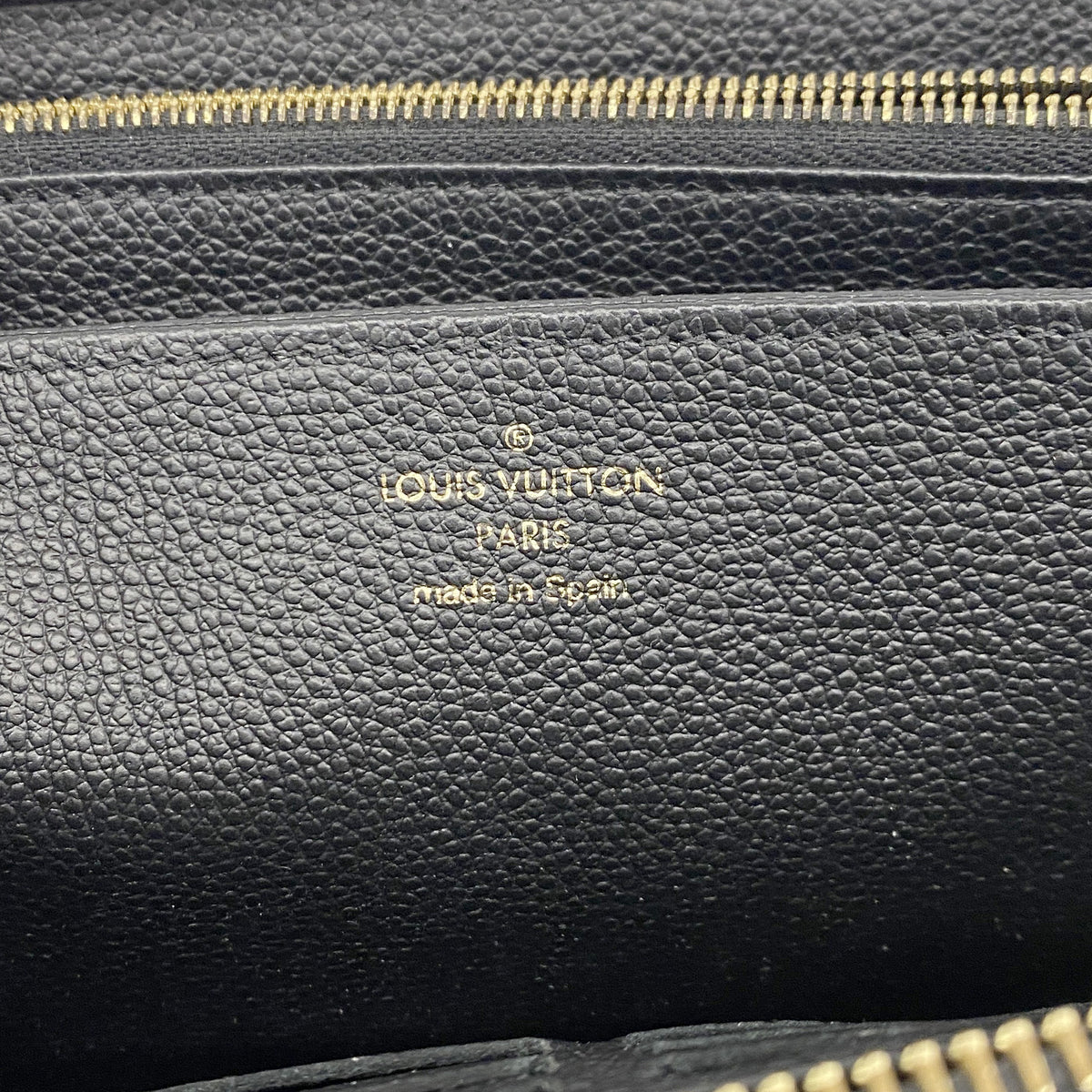 【6ke5906】ルイヴィトン 長財布 モノグラム・アンプラント バイカラー ジッピーウォレット M80481 ブラック ベージュ【中古】レディース