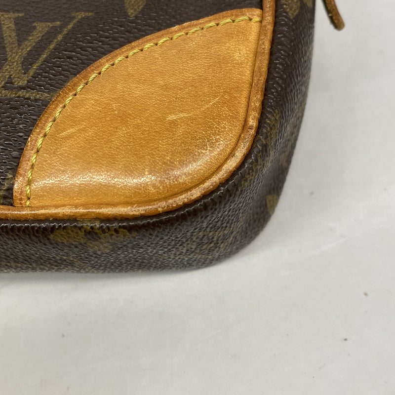 【6ke5914】ルイヴィトン クラッチバッグ モノグラム マルリードラゴンヌGM M51825 ブラウン【中古】メンズ