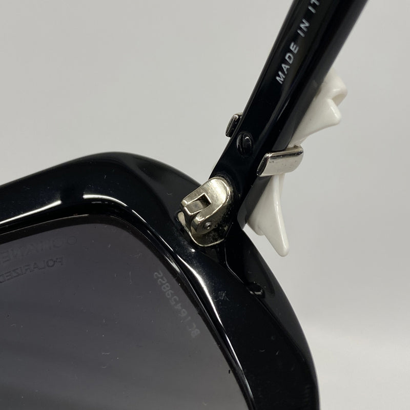 【6ke5919】シャネル サングラス 5171-A プラスチック ブラック シルバー金具【中古】レディース