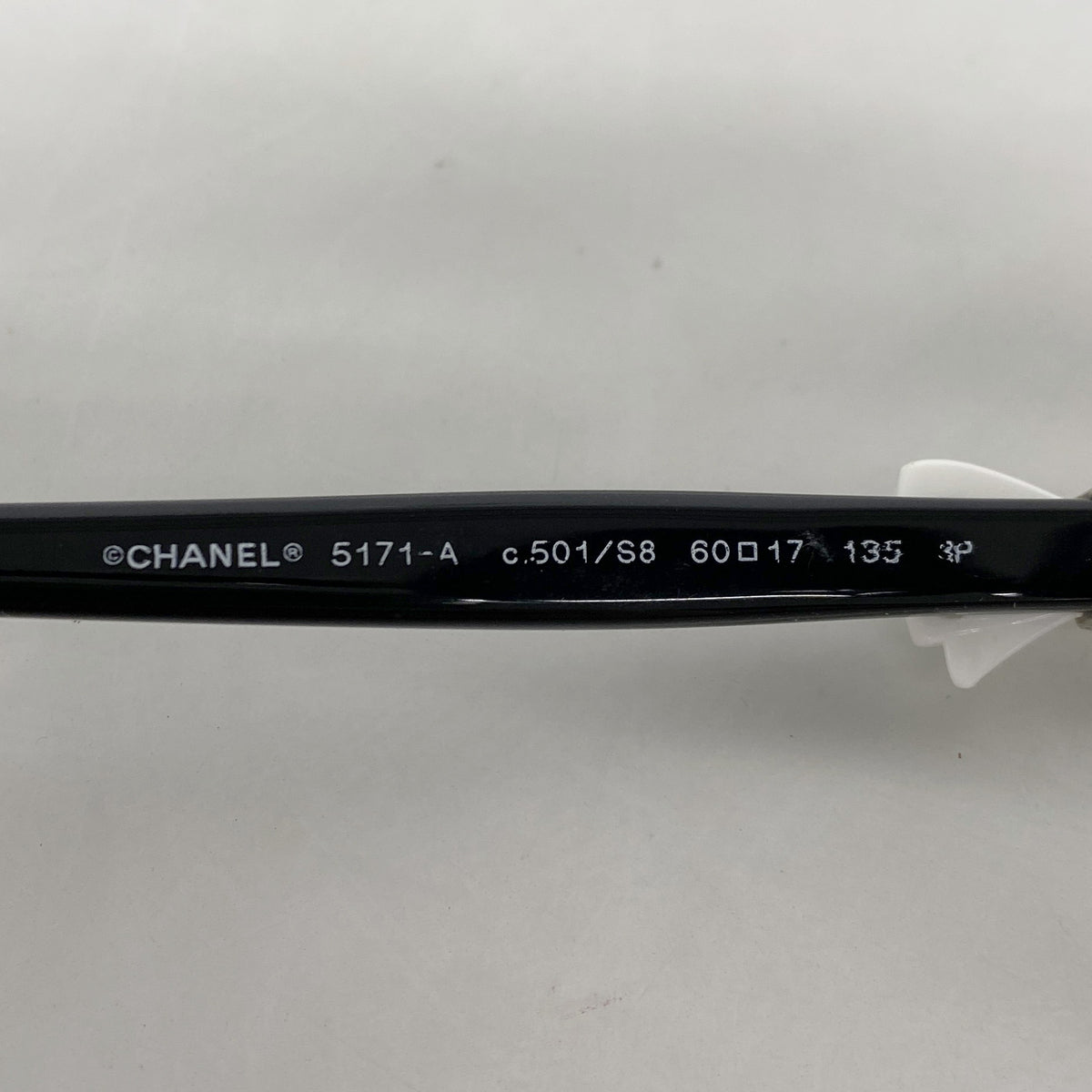 【6ke5919】シャネル サングラス 5171-A プラスチック ブラック シルバー金具【中古】レディース