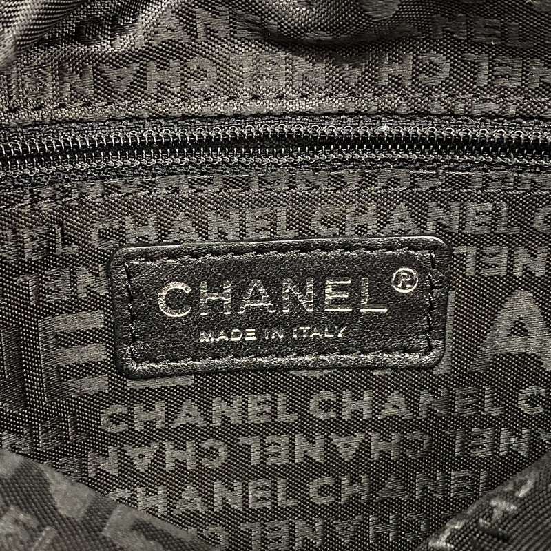 【6ke5945】シャネル ショルダーバッグ マトラッセ チェーンショルダー ラムスキン ブラック シルバー金具【中古】レディース