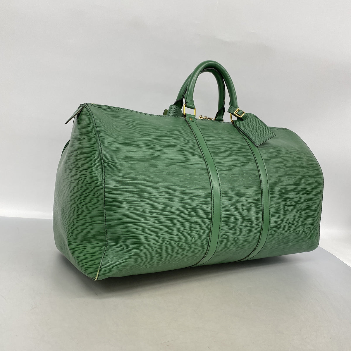 【6ke5950】ルイヴィトン ボストンバッグ エピ キーポル55 M42954 ボルネオグリーン【中古】メンズ レディース ユニセックス