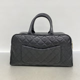 【6ke5952】シャネル ハンドバッグ マトラッセ キャビアスキン ブラック ゴールド金具【中古】レディース