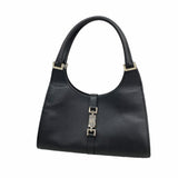 【6ke5953】グッチ ハンドバッグ ジャッキー 002 1067 レザー ブラック シルバー金具【中古】レディース
