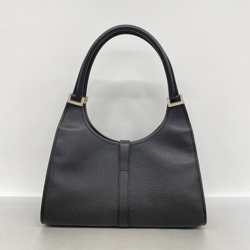 【6ke5953】グッチ ハンドバッグ ジャッキー 002 1067 レザー ブラック シルバー金具【中古】レディース