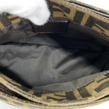 【6ke5964】フェンディ ハンドバッグ ズッカ ナイロンキャンバス ブラウン シルバー金具【中古】レディース